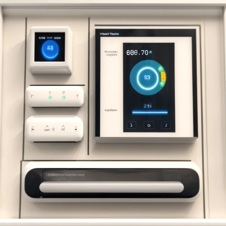 Zoning-Thermostat in modernem Wohnraum